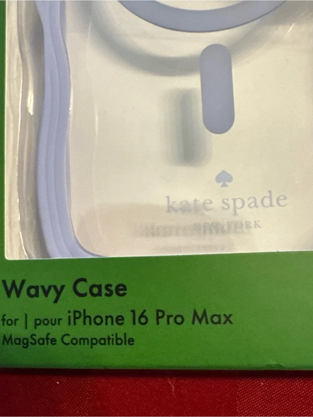 kate spade pale blue wavy iPhone 16 Pro Max case